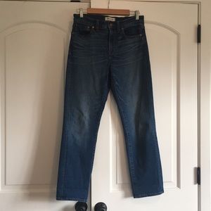 Madewell cruiser straight leg jeans/ hi rise - 27